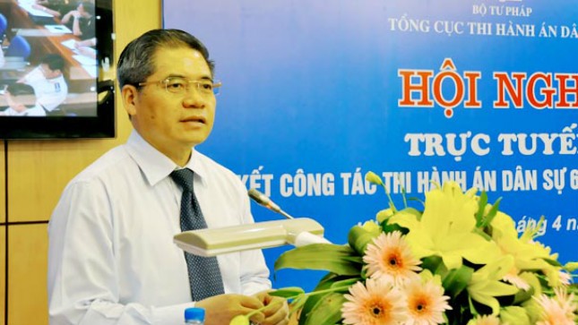 Thứ trưởng Đinh Trung Tụng. Ảnh Thu Hằng